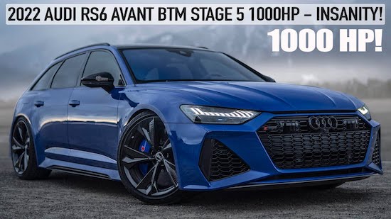 2022 Audi RS6: 2,68 másodperc alatt képes 0-100 km/órás sebességre!